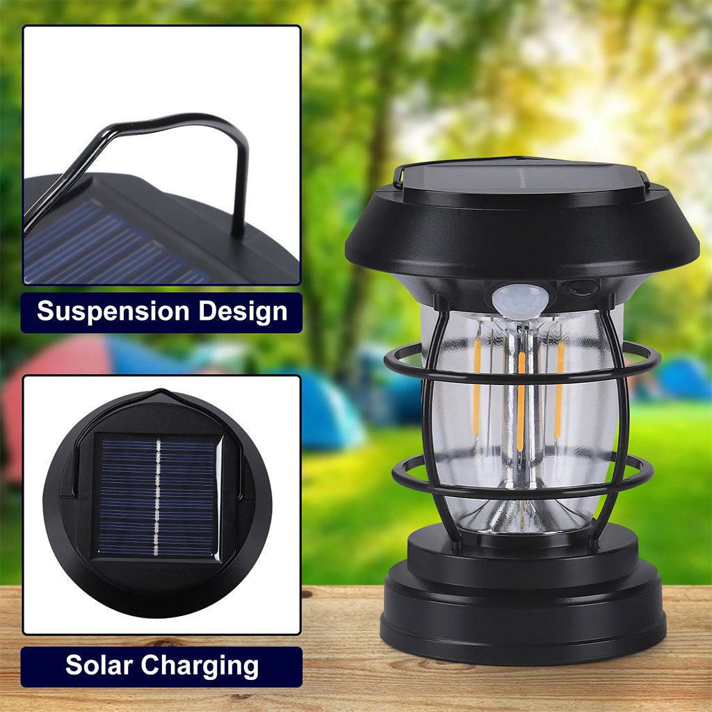 PACK X 2 Lanterne de Jardin Solaire avec Détecteur de Mouvement JF-8818 – مصباح خارجي يعمل بالطاقة الشمسية