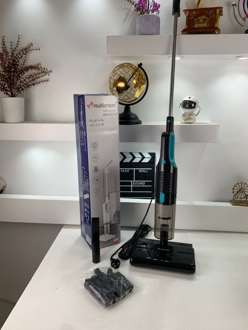 Multismart Aspirateur balai système de nettoyage humide et sec 12en1 avec réservoir d’eau et de poussière – مكنسة كهربائية منزلية