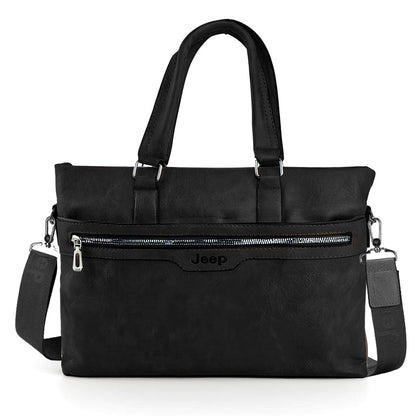 Cartable Homme en Simili Cuir Design Élégant Jeep 180551-12 Noir – حقيبة جلدية لون أسود تنزوت