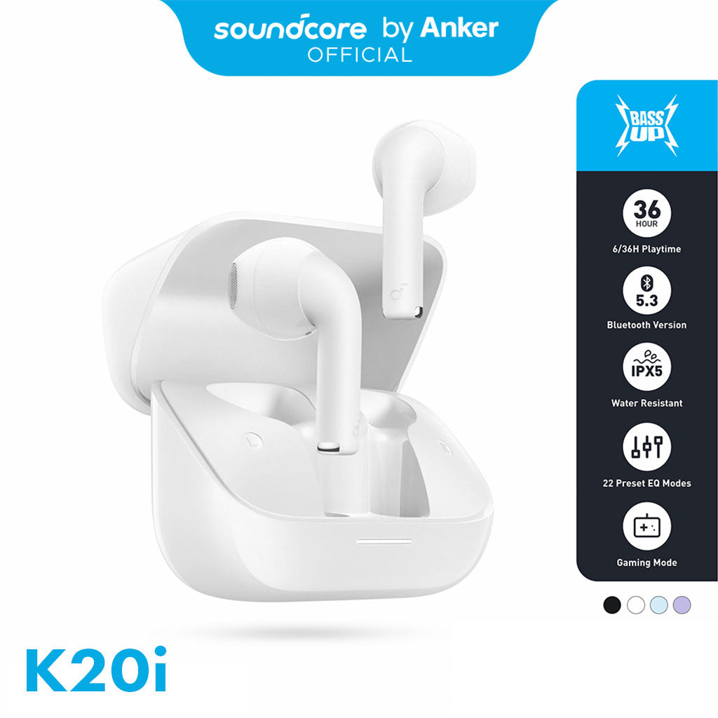 Soundcore K20i By Anker écouteurs Bluetooth sans fil V5.3 – سماعات بلوتوث لاسلكية أصلية
