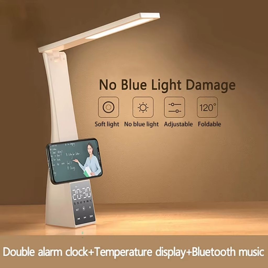 4en1 Lampe de Bureau LED et Haut-Parleur Bluetooth – مصباح مكتب و مكبر صوت