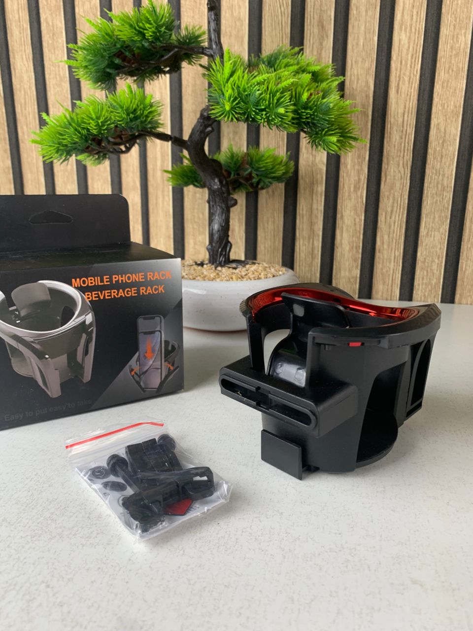 Porte-gobelet et support téléphone multifonction 2 en 1 pour voiture – حامل هواتف ومشروبات في السيارة