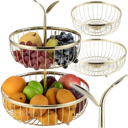 Panier à Fruits en Métal à 2 Niveaux KG – سلة فواكه معدنية بطبقتين