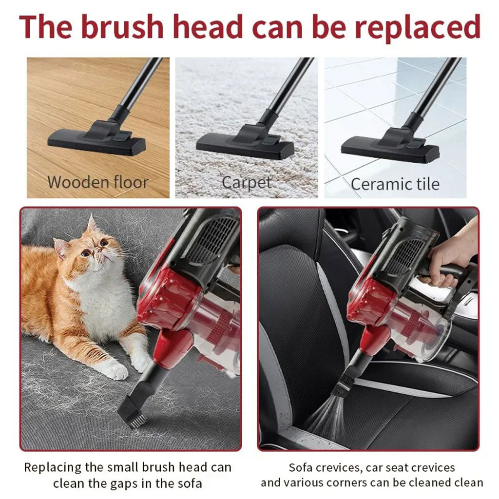 KitchenLab Aspirateur à main 4EN1 600W avec filtre HEPA – مكنسة أرضية كهربائية