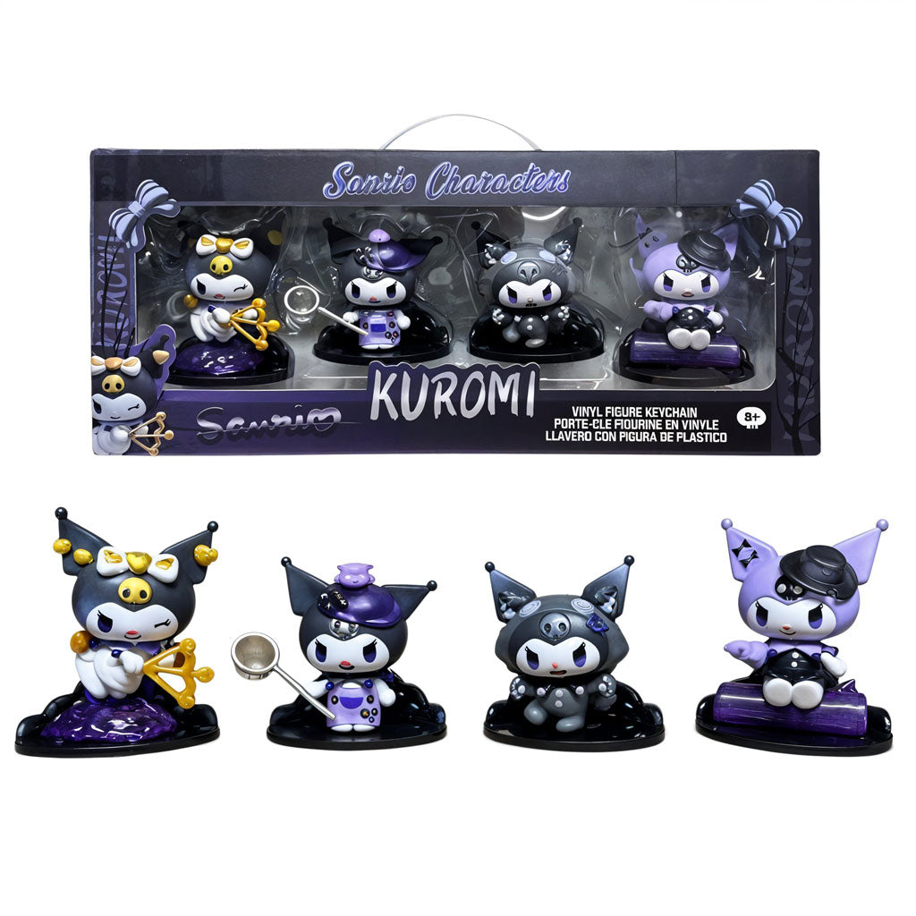 Ensemble Figurines 4pcs Collectible Kuromi – طقم مجسمات كورومي