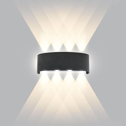 Applique Murale LED 8W D’Éclairage Extérieur 4 Lampes en PP - PACK 2 PCS