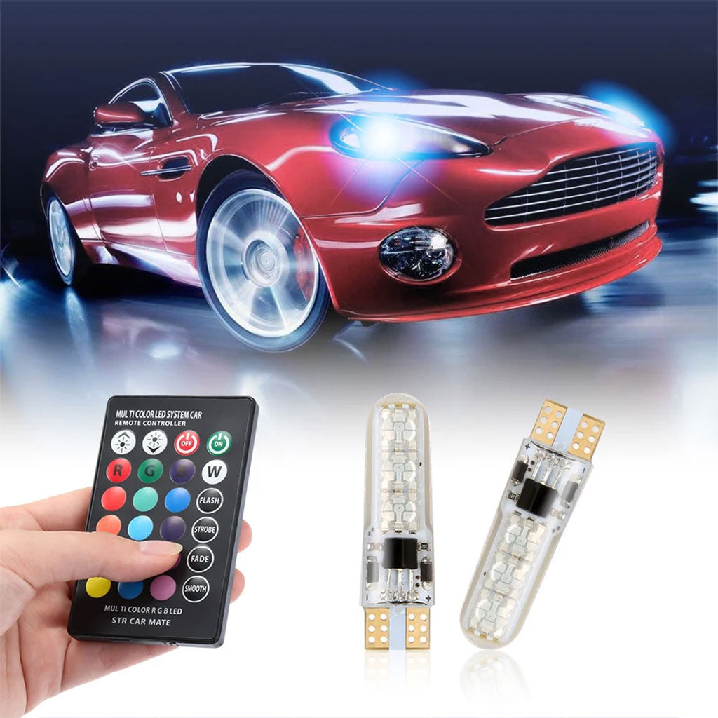 Lot de 2 LED Multicolore pour Voiture 12V T10 - تنزوت