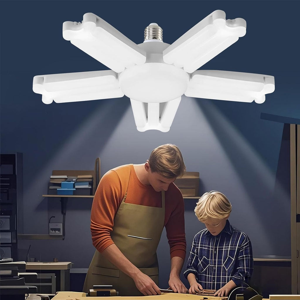 Lampe LED à visser déformable ultra lumineuse 6500K