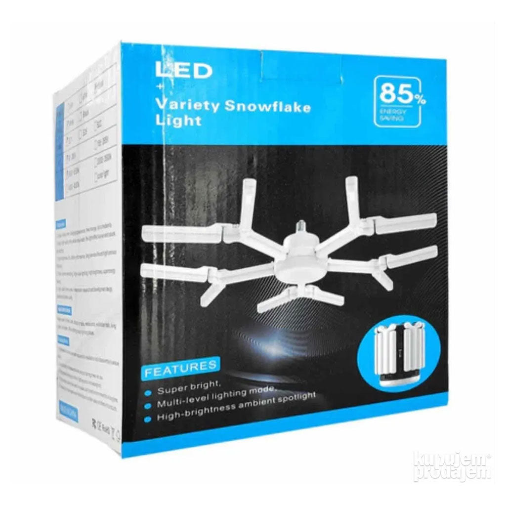 Lampe LED à visser déformable ultra lumineuse 6500K