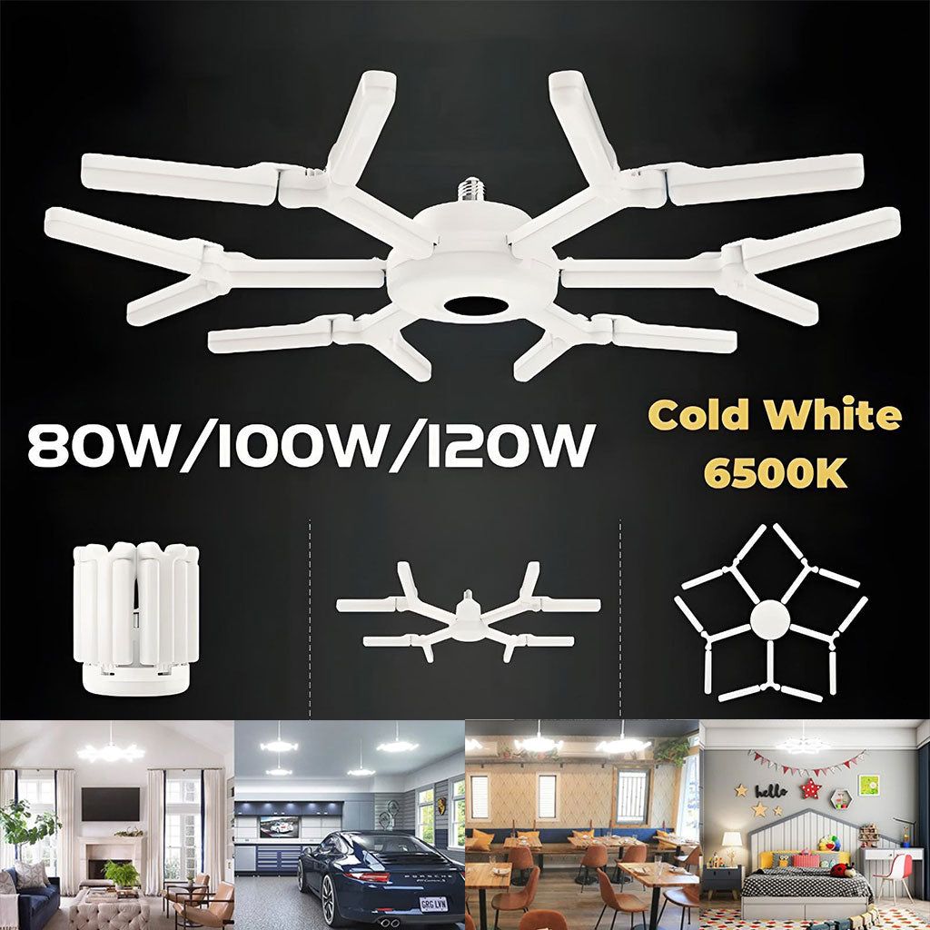 Lampe LED à visser déformable ultra lumineuse 6500K