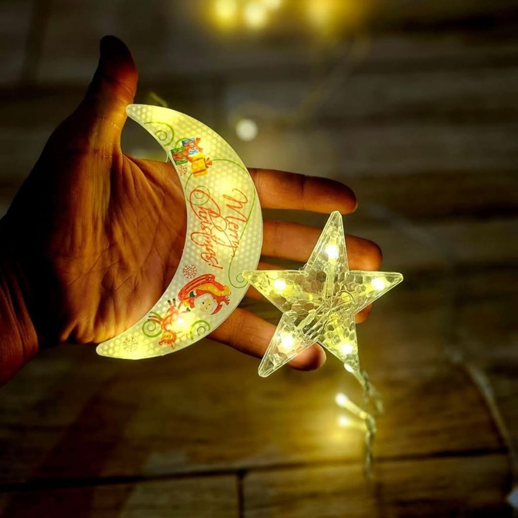 Rideau jeu de lumiere Étoile et Lune 3m – ستارة نجمة وهلال