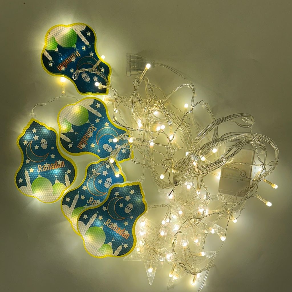 Guirlande Lumineuse Ramadan Kareem 3m 10pcs – سلسلة مصابيح رمضان