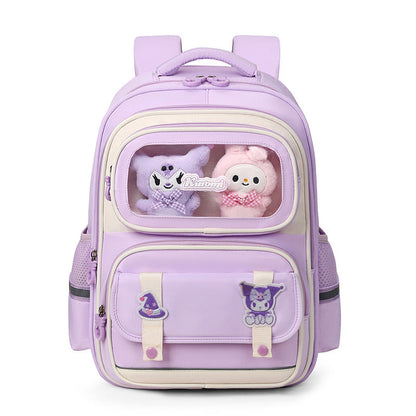 Sac à Dos Enfant Ludique avec Plusieurs Compartiment et un Peluche LM-5122 Bleu Nuit – حقيبة ظهر للأطفال أزرق ليلي