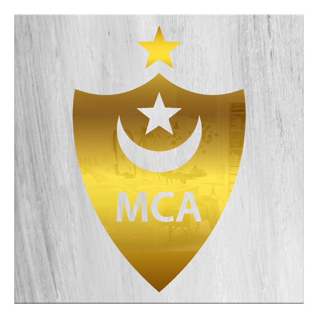 Cadre en Acrylique Effet Gold Miroir Motif Club MCA
