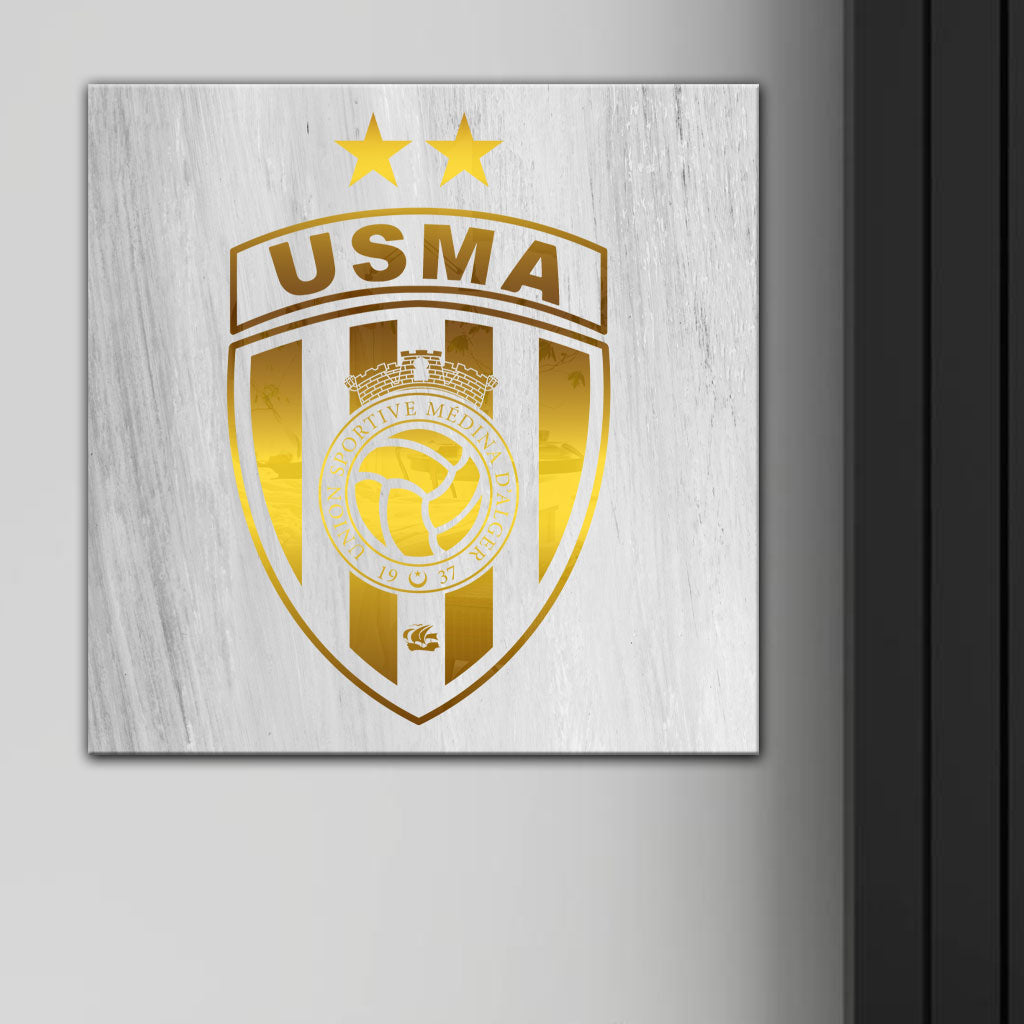 Cadre en Acrylique Effet Gold Miroir Motif Club USMA