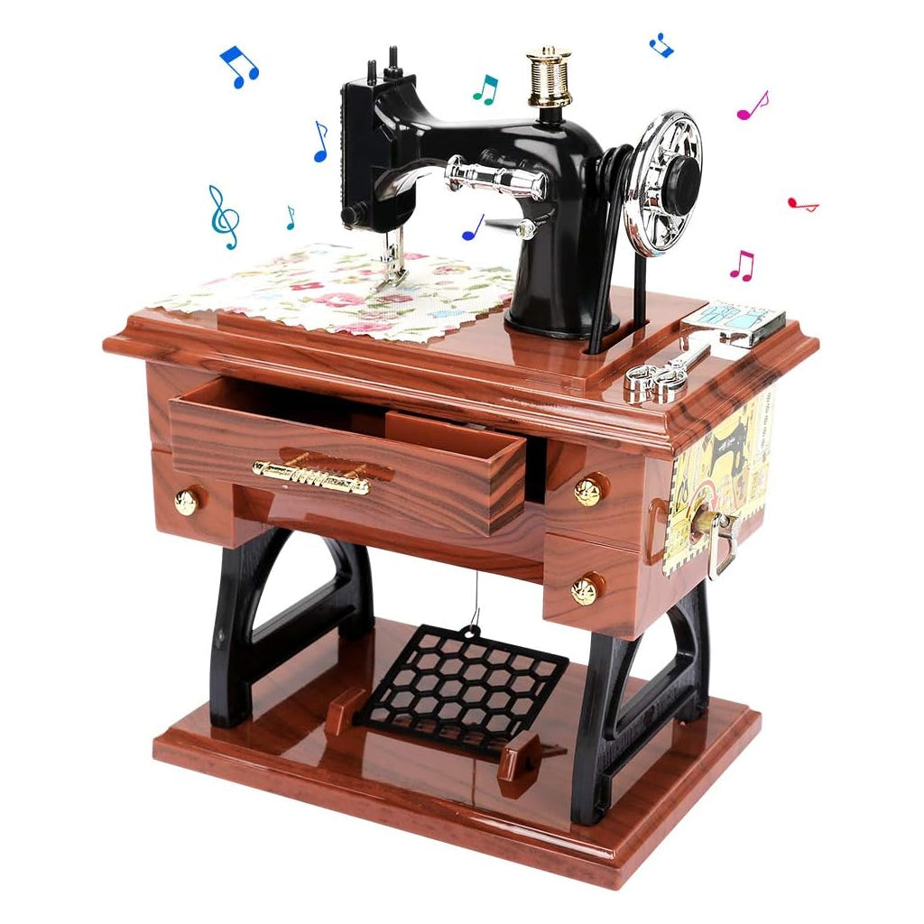 Boîte à Musique Miniature Machine à Coudre – ماكينة خياطة موسيقية تنزوت