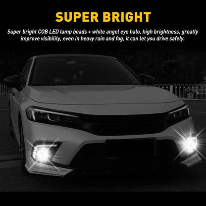 Feu antibrouillard rond LED IP65 7000K éclairage blanc super brillant