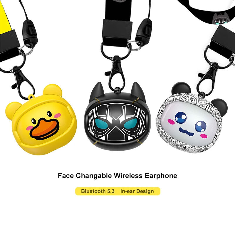 Écouteurs sans fil Modio Q12 BT5.3 avec design personnalisable et coques interchangeables – سماعات لاسلكية جودة أصلية