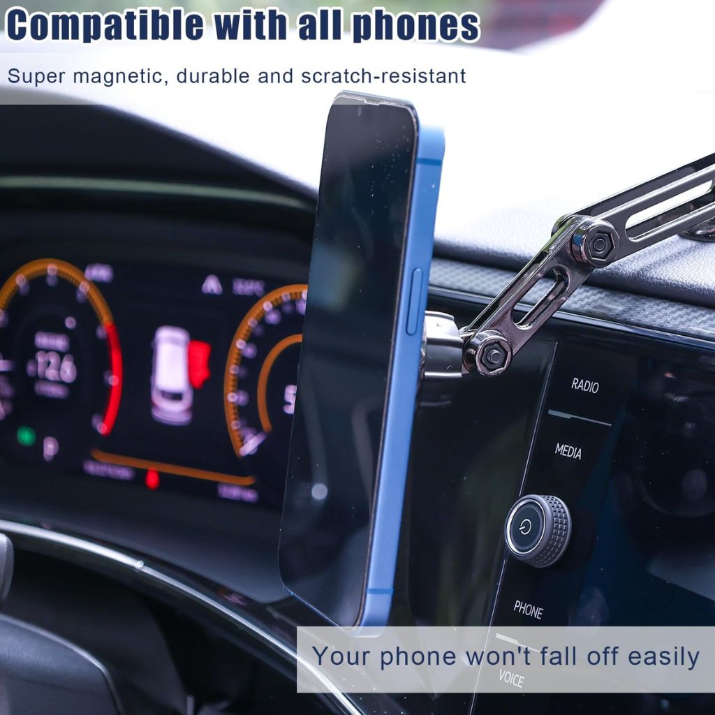 Support Téléphone Voiture Magnétique Rotatif à 360° – حامل هاتف مغناطيسي