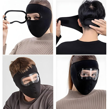 Pack-Moto Masque air flow coupe-vent + Gants Tactique Doigt Complet – طقم قناع وجه مع قفازات شتوية