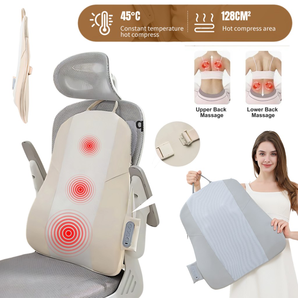 Masseur de dos et de cou sans fil avec avec infrarouge et chaleur – جهاز تدليك إحترافي بخاصية التسخين