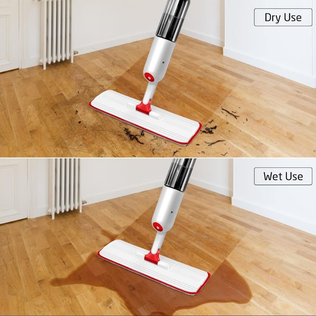 Balai Serpillère Pulvérisateur avec Réservoir Rechargeable – ممسحة بخاخ مع زجاجة قابلة لإعادة التعبئة