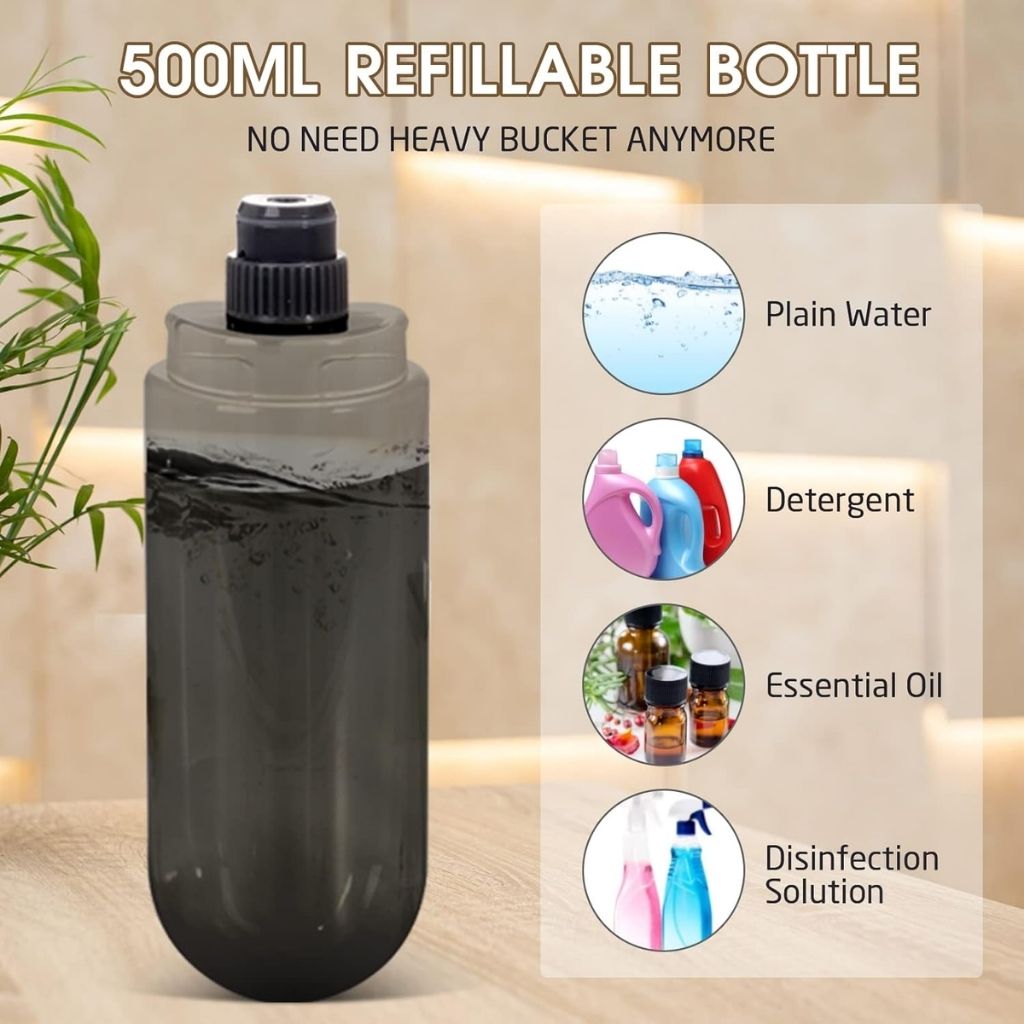 Balai Serpillère Pulvérisateur avec Réservoir Rechargeable – ممسحة بخاخ مع زجاجة قابلة لإعادة التعبئة