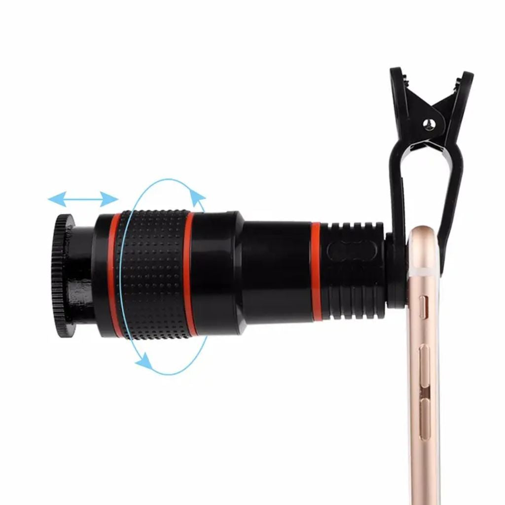 Objectif de Caméra Universel Clip-on pour Smartphone avec Zoom 14x – عدسة كاميرا هاتف الذكي