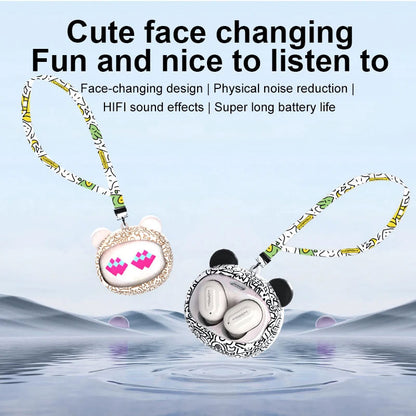 Écouteurs sans fil Modio Q11 BT5.3 avec design cute et coques interchangeables – سماعات لاسلكية جودة أصلية