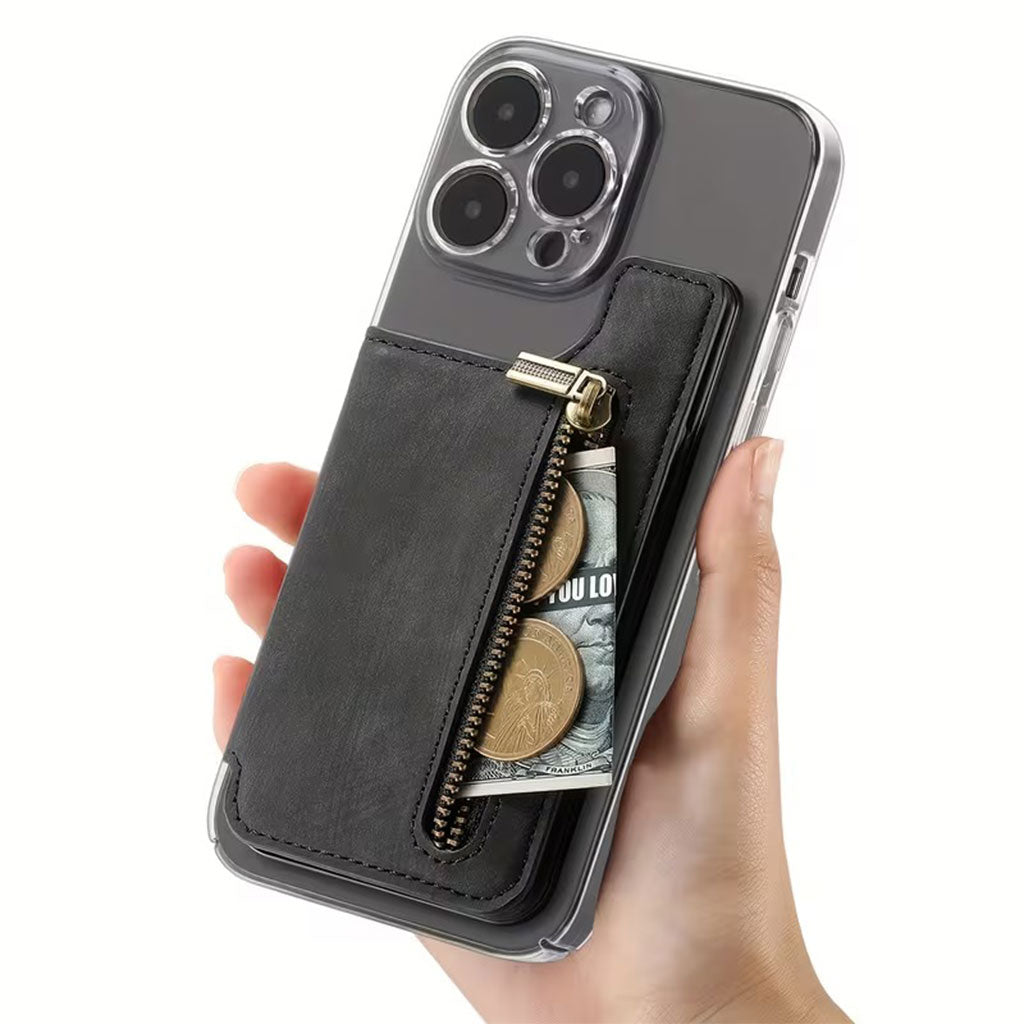 Étui portefeuille zippé pour téléphone avec emplacement de cartes – محفظة نقود وبطاقات