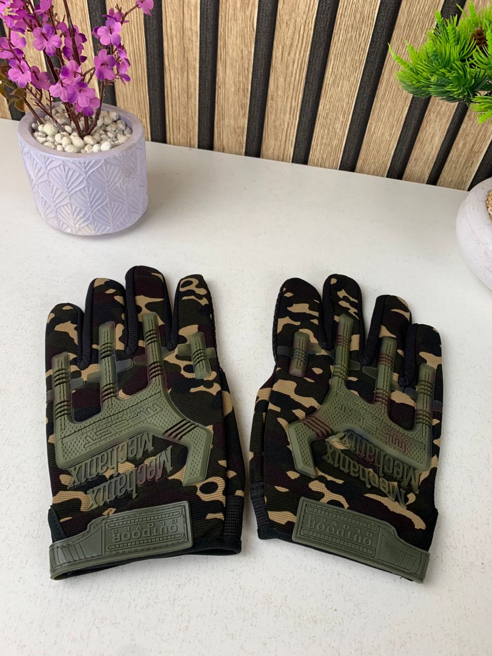 PACK Casque Moto avec Lunettes Amovibles + Gants Anti-dérapants avec conception d’amortissement