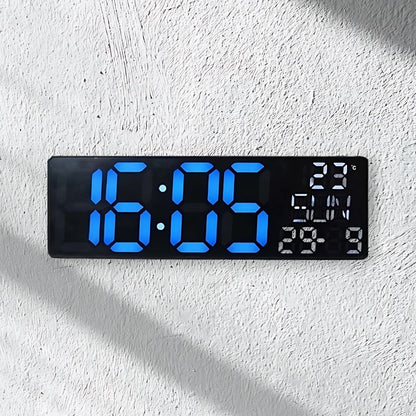 Horloge Numérique Murale LED à Éclairage Inférieur – ساعة رقمية للحائط و المكتب بإضاءة سفلية