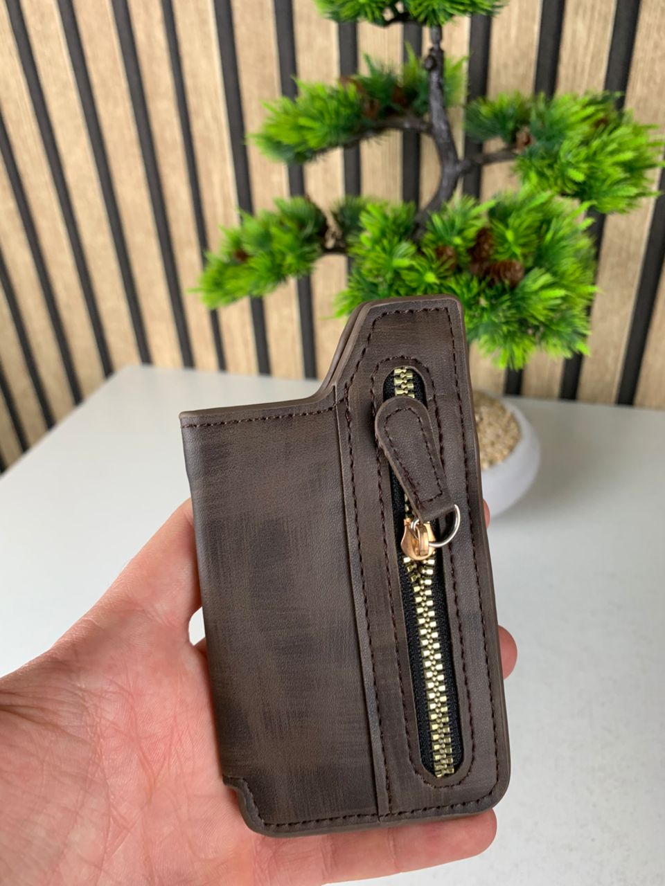 Étui portefeuille zippé pour téléphone avec emplacement de cartes – محفظة نقود وبطاقات