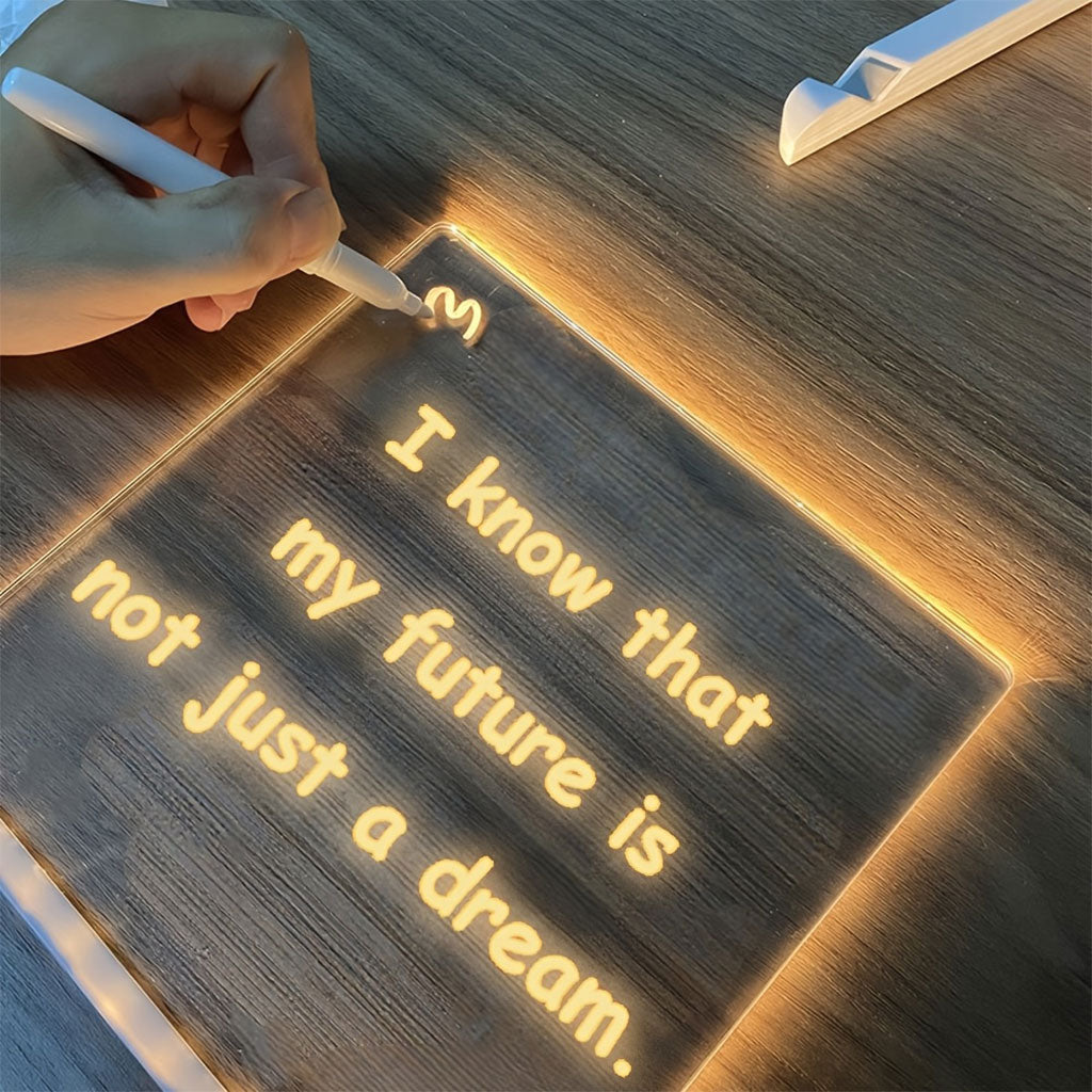 Tableau à Dessin LED coloré avec 7 stylos 40x30cm – لوحة مضيئة للرسم والتلوين تنزوت