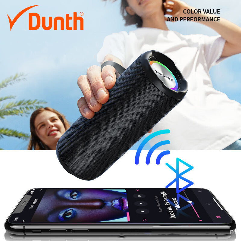 Ampli haut parleur sans fil à batterie rechargable 1200mAh, enceint bluetooth 2000W DUNTH DU-SP128