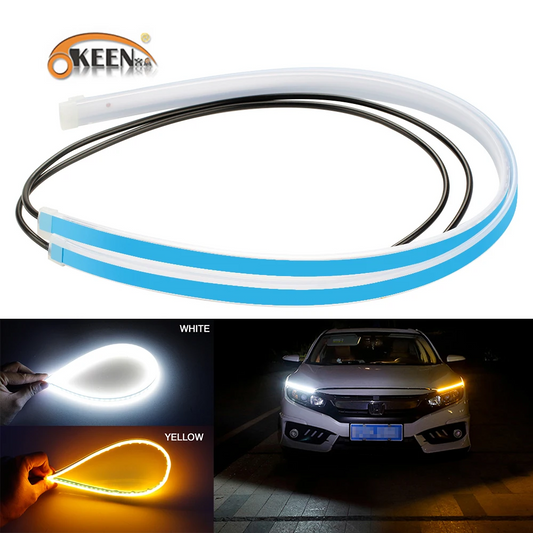 Feux de Jour LED Et Clignotant 2Pcs Pour Phares de Voiture 60cm - تنزوت