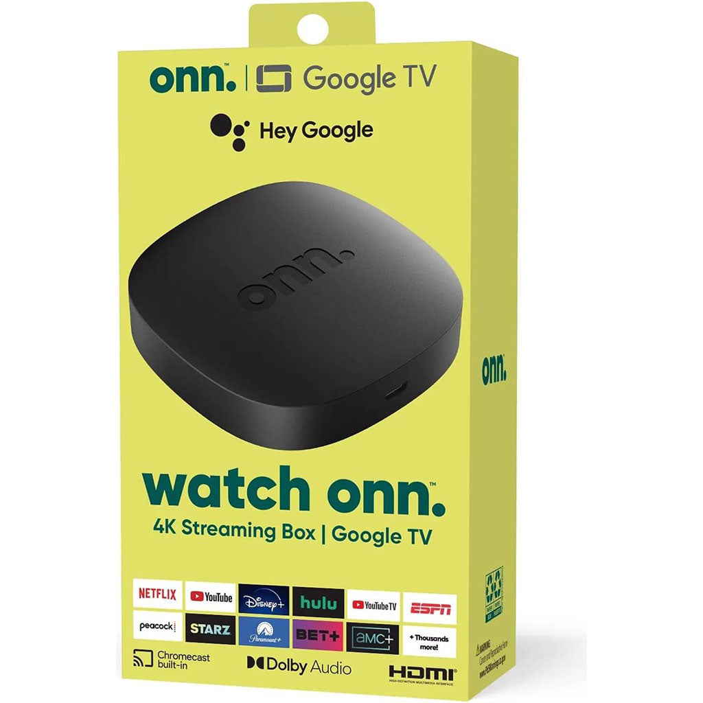 ONN Android TV Box avec Télécommande Vocale 8+128GB – جهاز ميديا ذكي