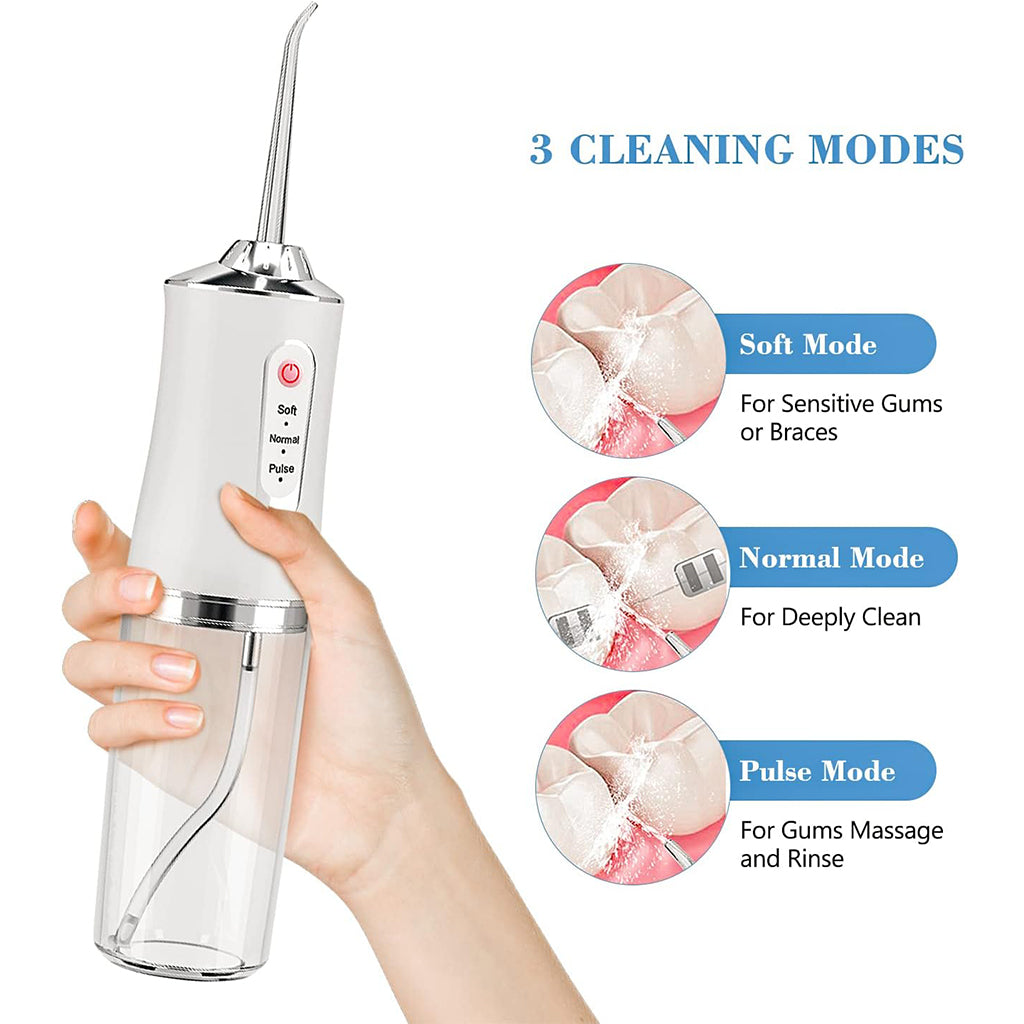 Hydropulseur dentaire électrique sans fil Rechargeable par USB – جهاز تنظيف الأسنان