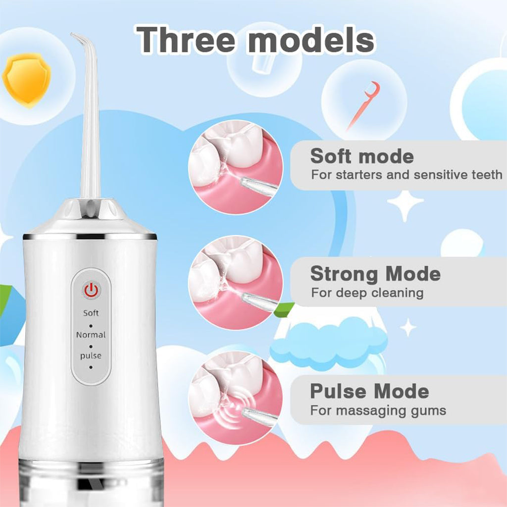 Hydropulseur dentaire électrique sans fil Rechargeable par USB – جهاز تنظيف الأسنان