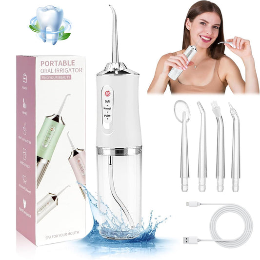 Hydropulseur dentaire électrique sans fil Rechargeable par USB – جهاز تنظيف الأسنان - تنزوت