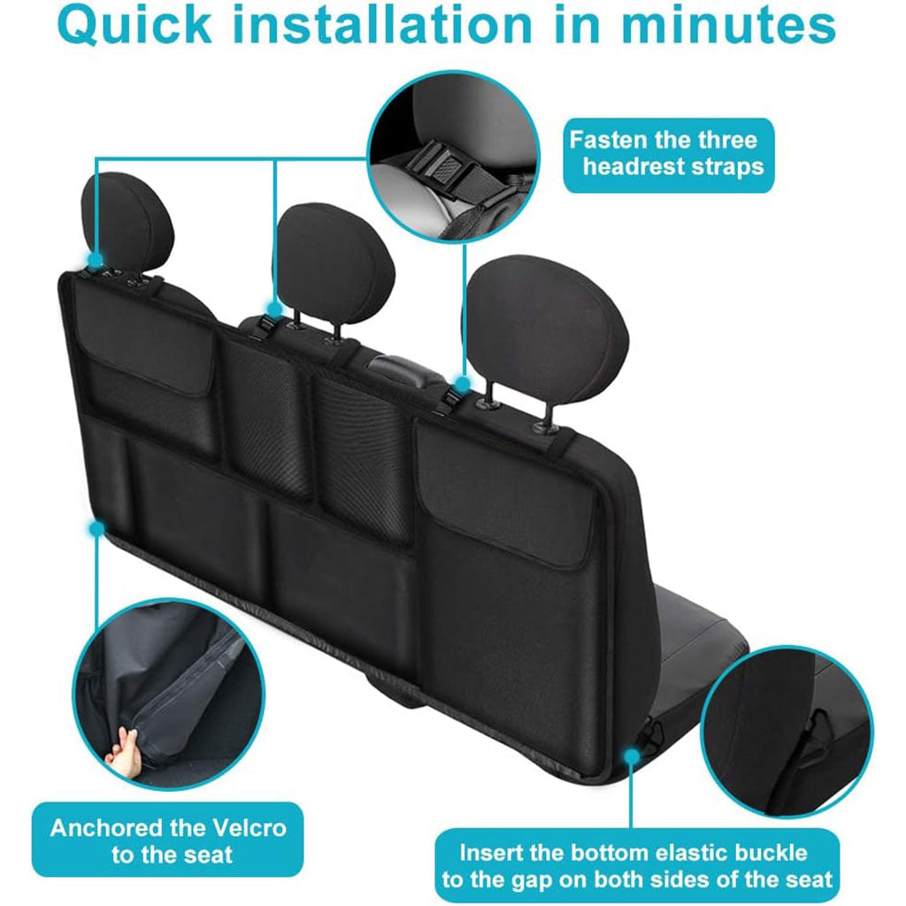 Organiseur de coffre grande capacité multi-poches pour banquette arrière – منظم أغراض صندوق السيارة