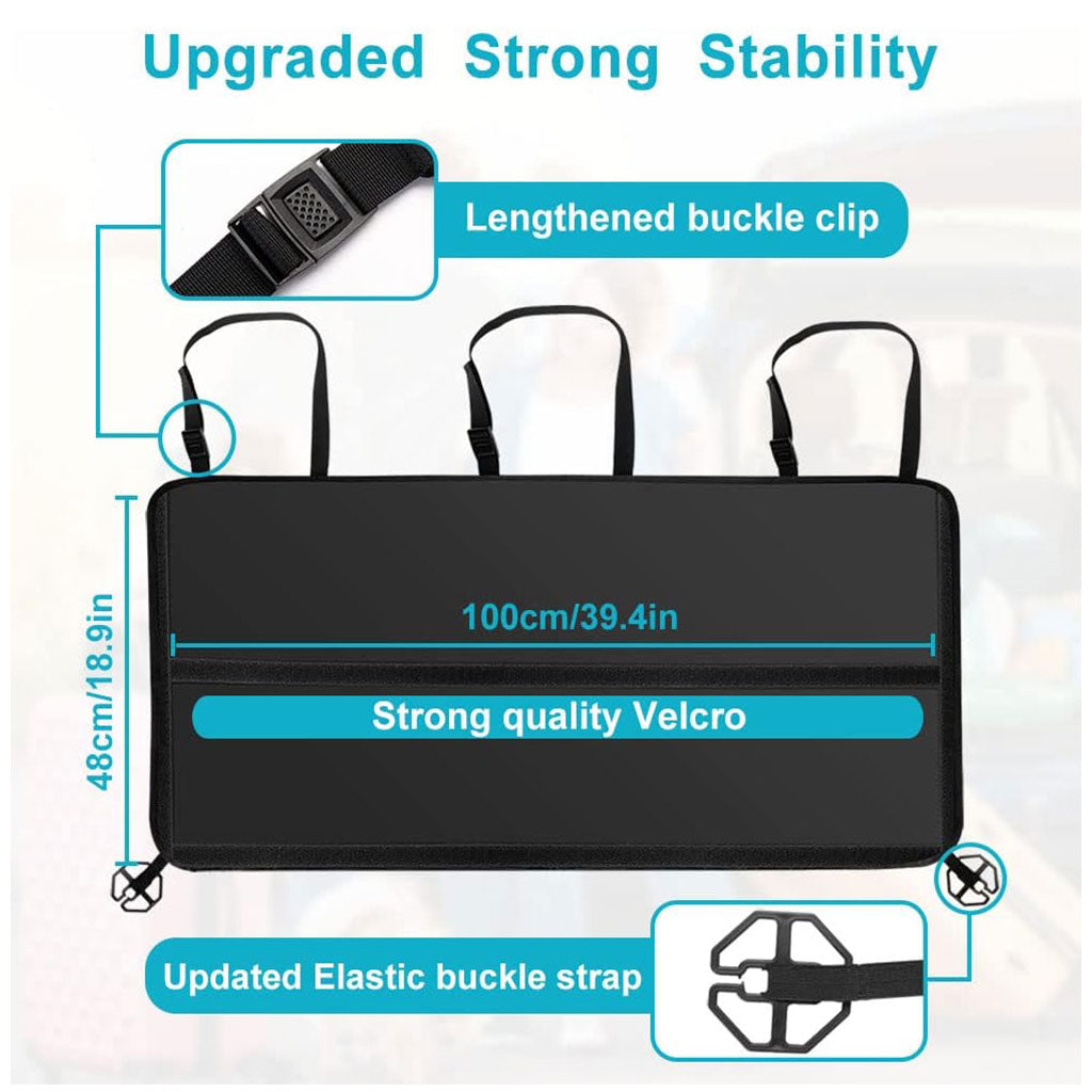 Organiseur de coffre grande capacité multi-poches pour banquette arrière – منظم أغراض صندوق السيارة