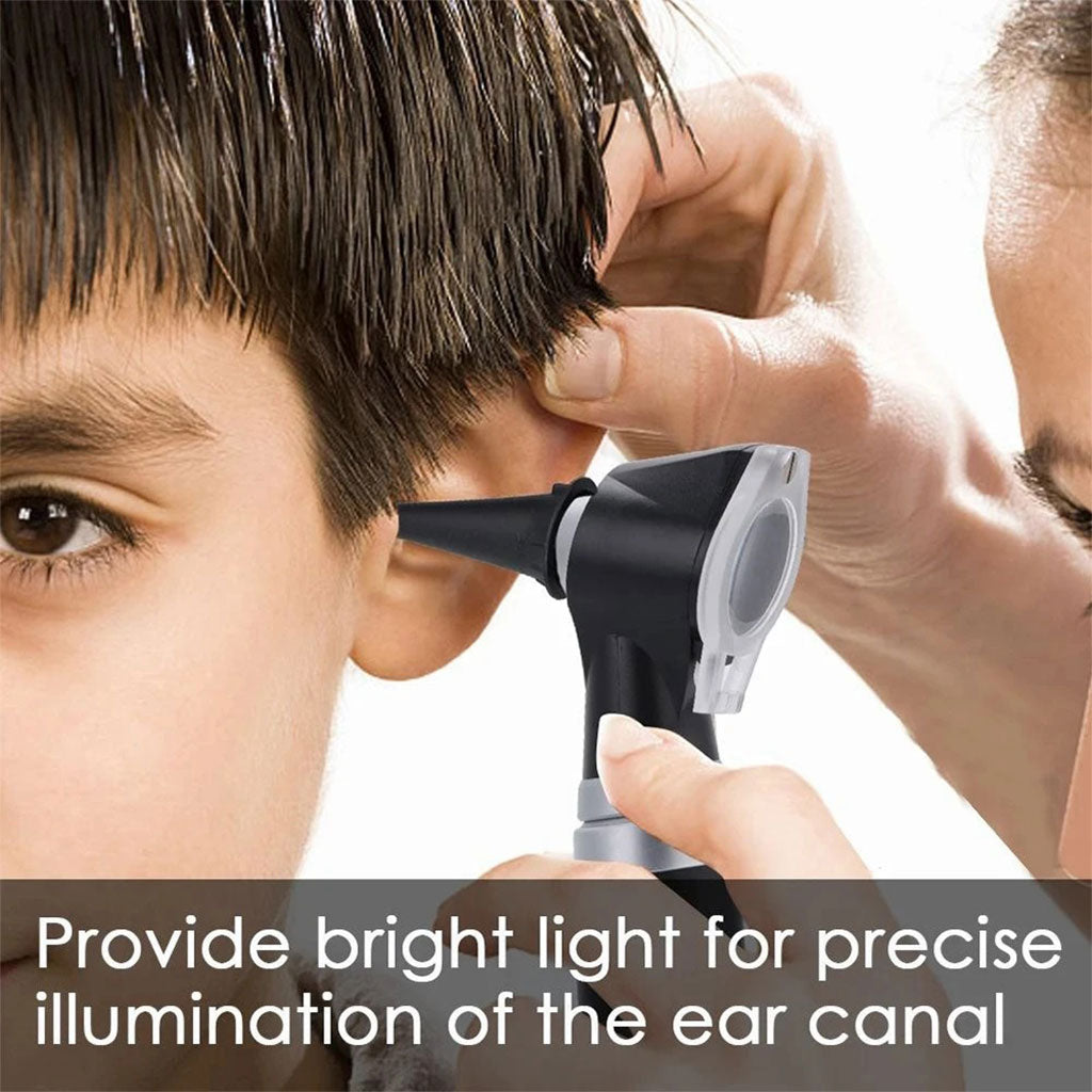 Otoscope 3X avec LED loupe de contrôle d’oreille portable avec 8 capuchons – جهاز فحص الأذن