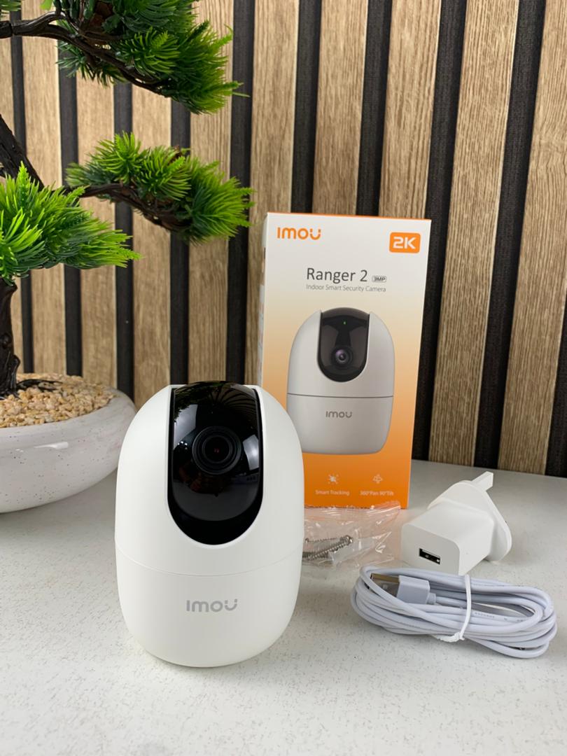 Caméra IMOU Ranger 2 3MP 2K avec fonction panoramique et inclinaison pour une couverture à 360° – كاميرة مراقبة ذكية