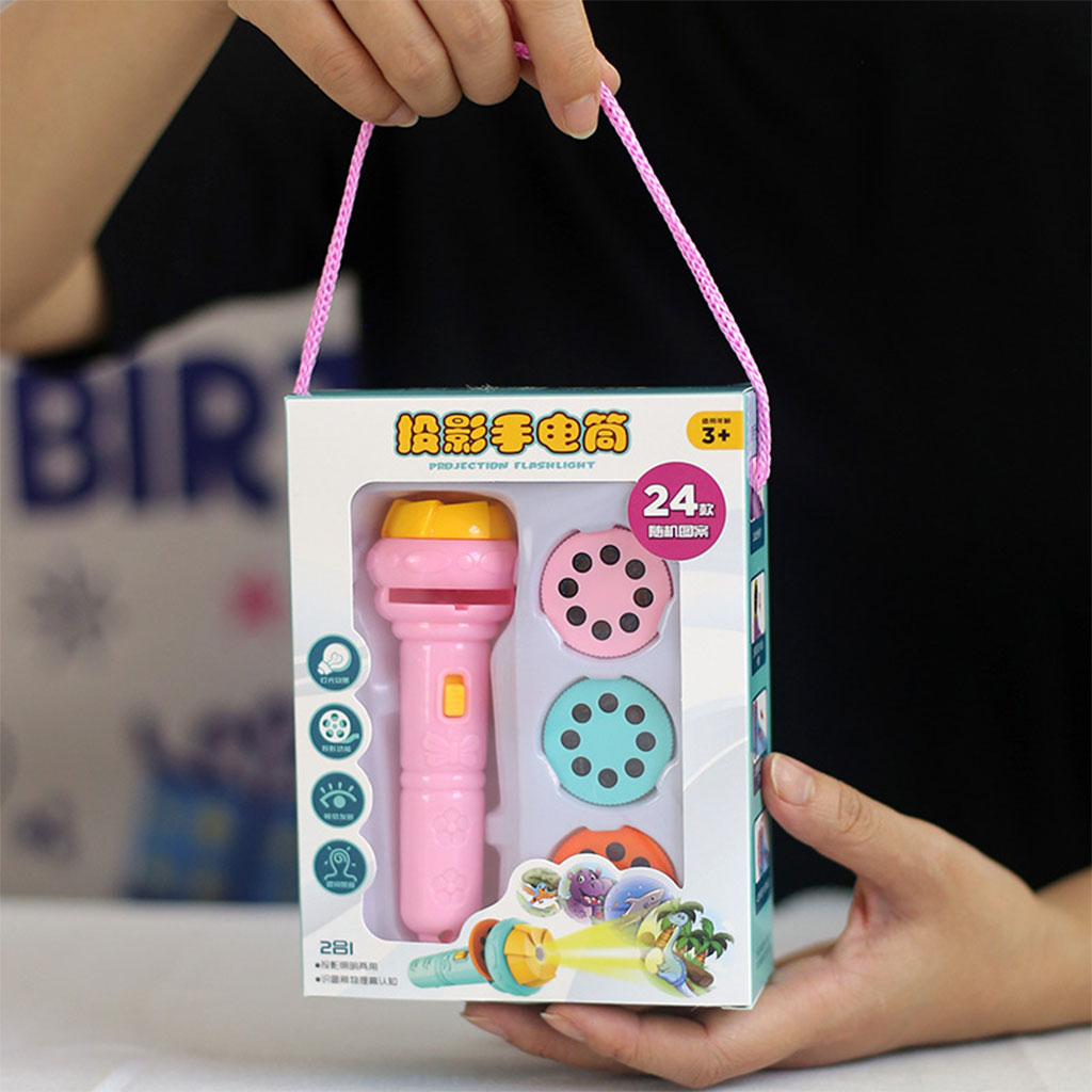 Pack Magic Book réutilisable avec des dessins animés + Projecteur enfants compacte 24 motifs