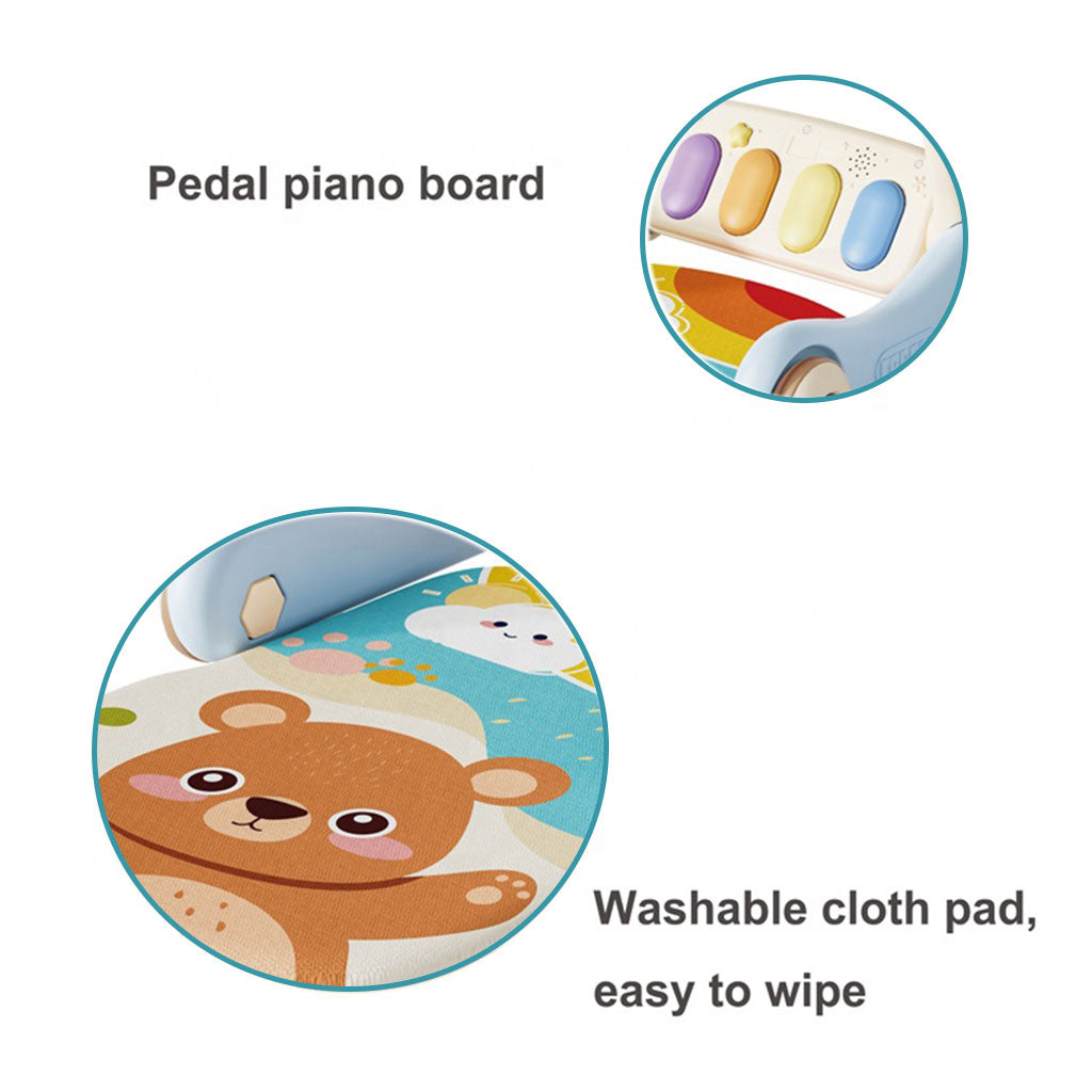 Tapis d’éveil et Trotteur avec piano 3en1 pour enfants – بساط ألعاب ومشاية للأطفال