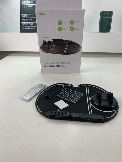 Tapis De Téléphone Antidérapant pour Voiture 6en1 Rotation à 360° – منظم أغراض في سيارة