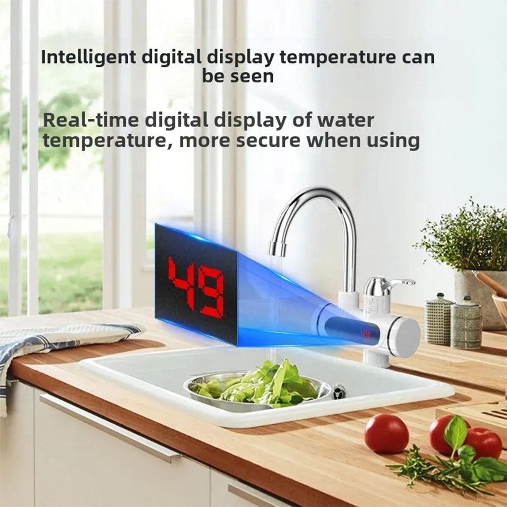 Robinet chauffant électrique avec douchette pour salle de bain – سخان مياه سريع للحمام