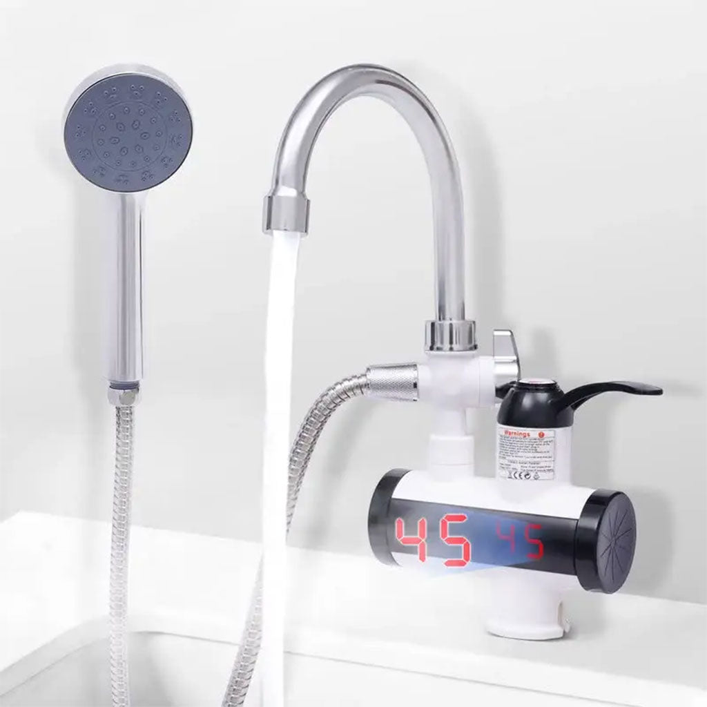 Robinet chauffant électrique avec douchette pour salle de bain – سخان مياه سريع للحمام
