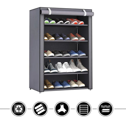 Armoire Chaussures 5 niveaux étagères 15 paires ou plus très pratique pour Salon, Chambre et Entrée